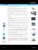 Preview for 1 page of Sony VAIO VGN-TZ340NEN Specifications