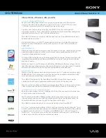 Preview for 1 page of Sony VAIO VGN-TZ390NAX Specifications