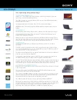 Preview for 1 page of Sony VAIO VGN-Z530N/B Specifications