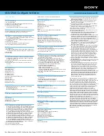 Preview for 2 page of Sony VAIO VGN-Z540PAB Specifications