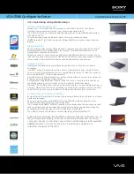 Preview for 1 page of Sony VAIO VGN-Z590 Specifications