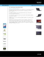 Sony VAIO VGN-Z610YB Specifications preview