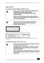 Preview for 5 page of Sony Vaio VGN-Z770TD Safety Information Manual