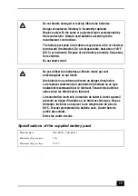 Preview for 15 page of Sony Vaio VGN-Z770TD Safety Information Manual