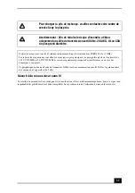 Preview for 11 page of Sony VAIO VGN-Z820G Safety Information Manual