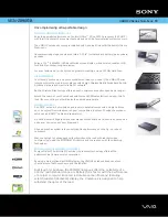 Preview for 1 page of Sony VAIO VGN-Z890FJB Specifications