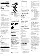 Preview for 1 page of Sony Vaio VGP-BMS10 Operating Instructions