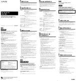 Preview for 1 page of Sony Vaio VGP-PRB1 Operating Instructions