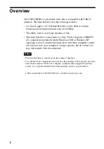 Preview for 4 page of Sony VAIO VGP-UHDP04 Operating Instructions Manual