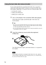 Preview for 14 page of Sony VAIO VGP-UHDP04 Operating Instructions Manual