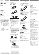 Preview for 1 page of Sony VAIO VN-CX1 Operating Instructions