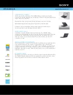 Sony VAIO VPCB11EGX/B Specifications preview