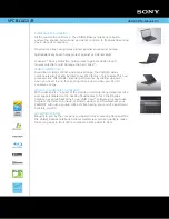 Preview for 1 page of Sony VAIO VPCB11LGX/B Specifications