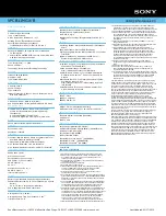 Preview for 2 page of Sony VAIO VPCB11MGX/B Specifications