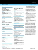 Preview for 2 page of Sony VAIO VPCB11NGX/B Specifications