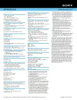 Preview for 2 page of Sony VAIO VPCB11PGX/B Specifications