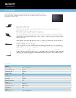 Sony VAIO VPCCA22FX/B Specification Sheet предпросмотр