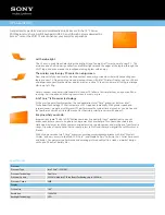 Preview for 1 page of Sony VAIO VPCCA2SFX/D Specification Sheet