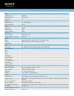 Preview for 2 page of Sony VAIO VPCCA2SFX/D Specification Sheet