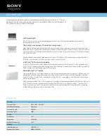 Preview for 1 page of Sony VAIO VPCCB23FX Specifications