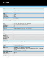 Preview for 2 page of Sony VAIO VPCCB23FX Specifications