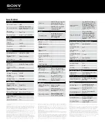 Preview for 2 page of Sony VAIO VPCCB4SFX Specifications