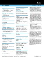 Preview for 2 page of Sony VAIO VPCCW1FFX Specifications