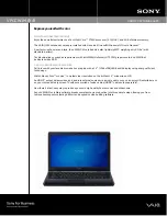 Sony VAIO VPCCW1MFX Specifications preview