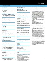 Preview for 2 page of Sony VAIO VPCCW1NFX Specifications