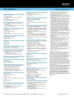 Preview for 2 page of Sony VAIO VPCCW1XGX Specifications