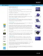 Sony VAIO VPCCW21FX/L Specifications preview