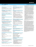 Preview for 2 page of Sony VAIO VPCCW22FX/B Specifications