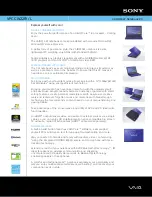 Sony VAIO VPCCW22FX/L Specifications предпросмотр