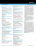 Preview for 2 page of Sony VAIO VPCCW23FX/R Specifications