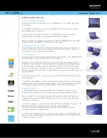 Sony VAIO VPCCW2PFX/L Specifications preview