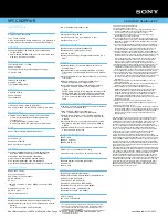 Preview for 2 page of Sony VAIO VPCCW2PFX/R Specifications