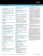 Preview for 2 page of Sony VAIO VPCCW2SGX/B Specifications