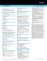 Preview for 2 page of Sony VAIO VPCEA25FX/BI Specifications