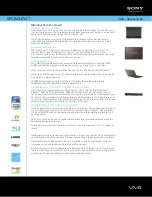 Sony VAIO VPCEA31FX/T Specifications preview