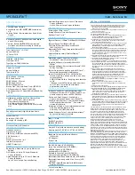 Preview for 2 page of Sony VAIO VPCEA31FX/T Specifications