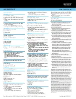 Preview for 2 page of Sony VAIO VPCEA33FX Specifications