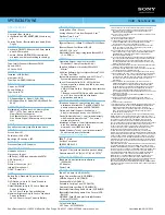 Preview for 2 page of Sony VAIO VPCEA3AFX Specifications