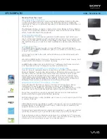 Preview for 1 page of Sony VAIO VPCEA3BFX Specifications