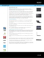 Preview for 1 page of Sony VAIO VPCEA3FFX Specifications