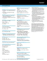 Preview for 2 page of Sony VAIO VPCEA43FX/BJ Specifications