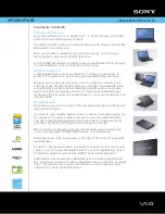 Preview for 1 page of Sony VAIO VPCEB11FX/BI Specifications