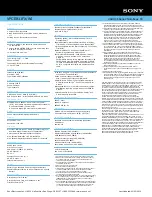 Preview for 2 page of Sony VAIO VPCEB11FX/WI Specifications