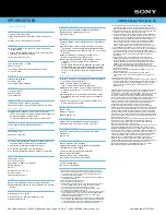 Preview for 2 page of Sony VAIO VPCEB11GX/BI Specifications