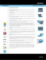 Sony VAIO VPCEB16FX/L Specifications preview