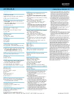 Preview for 2 page of Sony VAIO VPCEB1JFX/B Specifications